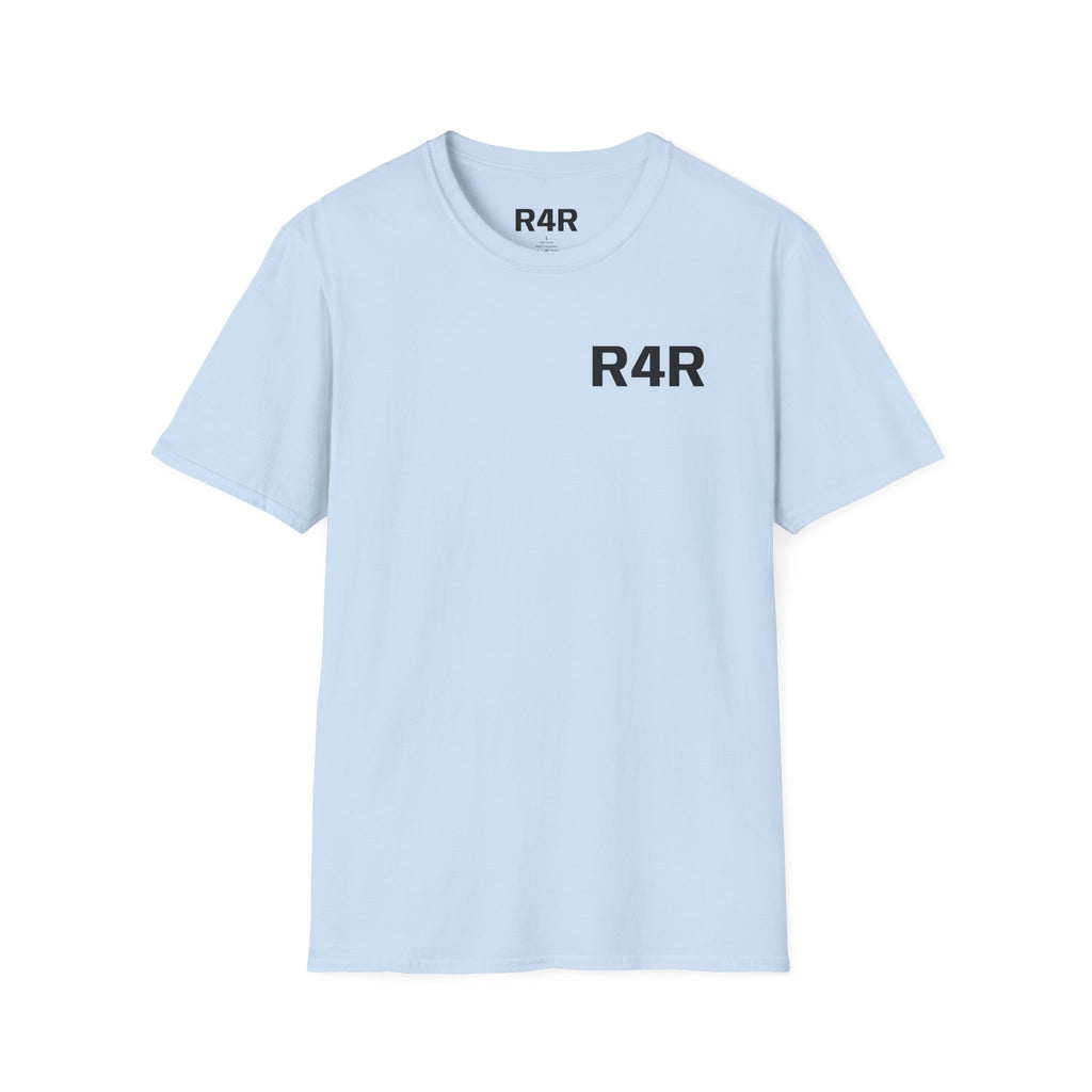 R4R Minimal Logo T-Shirt — Classic Chest Print Casual Tee