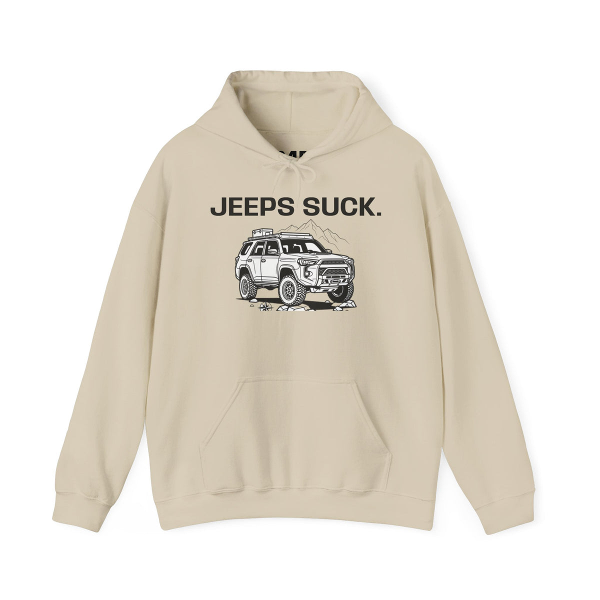 Hoodie - 'JEEPS SUCK' Off-Road Truck Graphic Pullover