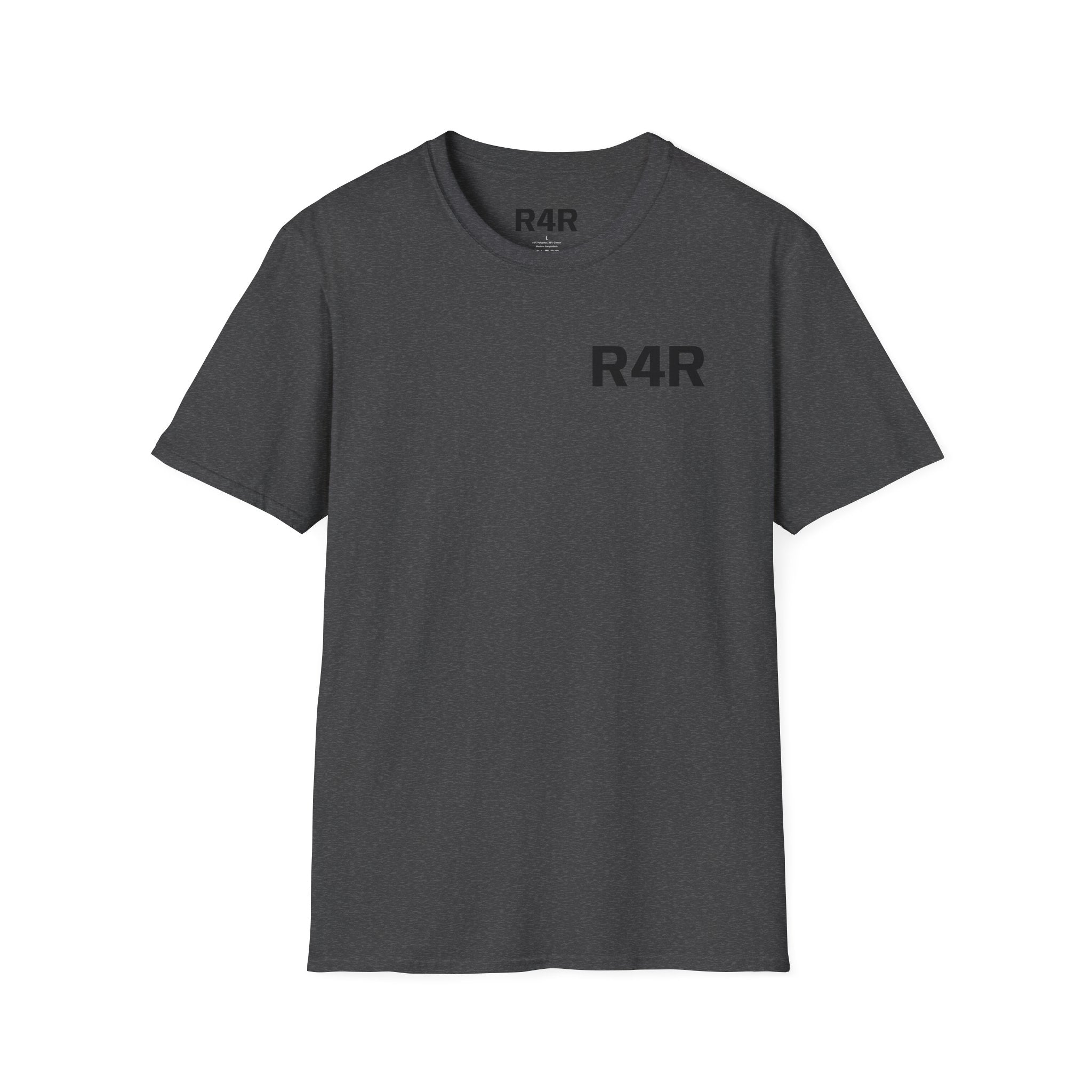 R4R Minimal Logo T-Shirt — Classic Chest Print Casual Tee