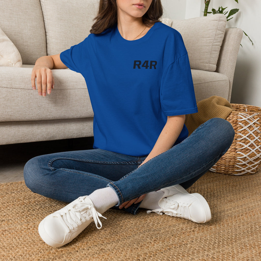 R4R Minimal Logo T-Shirt — Classic Chest Print Casual Tee