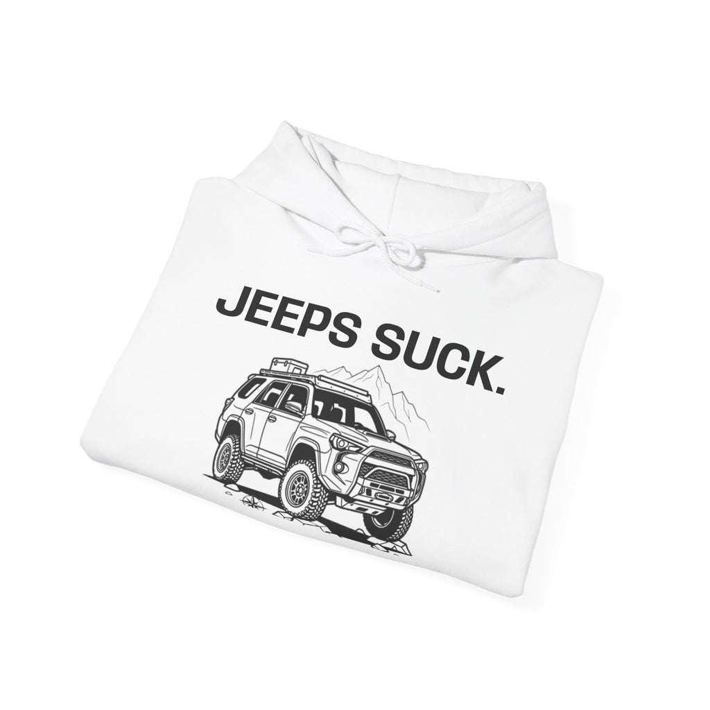Hoodie - 'JEEPS SUCK' Off-Road Truck Graphic Pullover