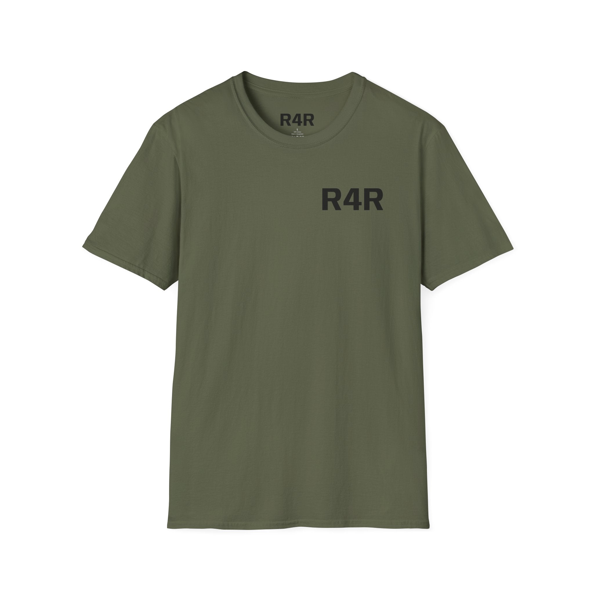R4R Minimal Logo T-Shirt — Classic Chest Print Casual Tee