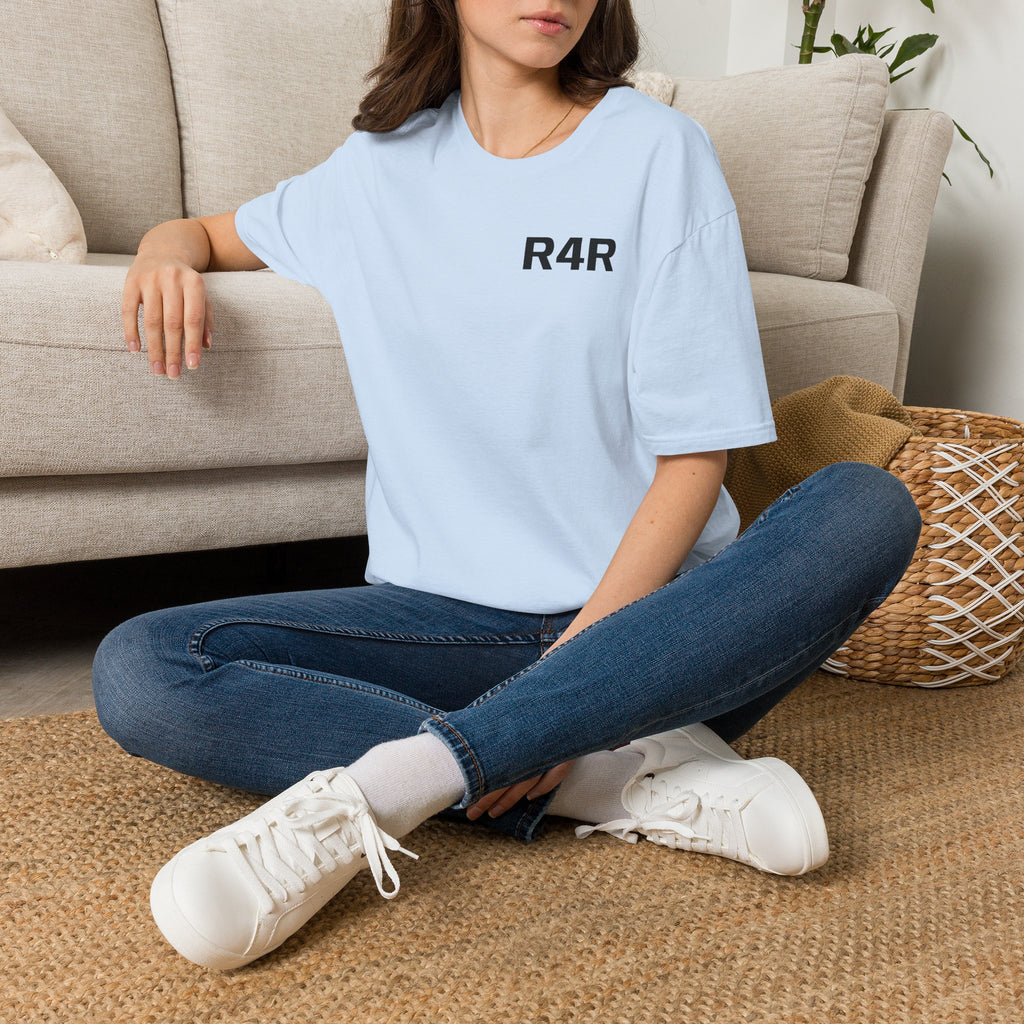 R4R Minimal Logo T-Shirt — Classic Chest Print Casual Tee