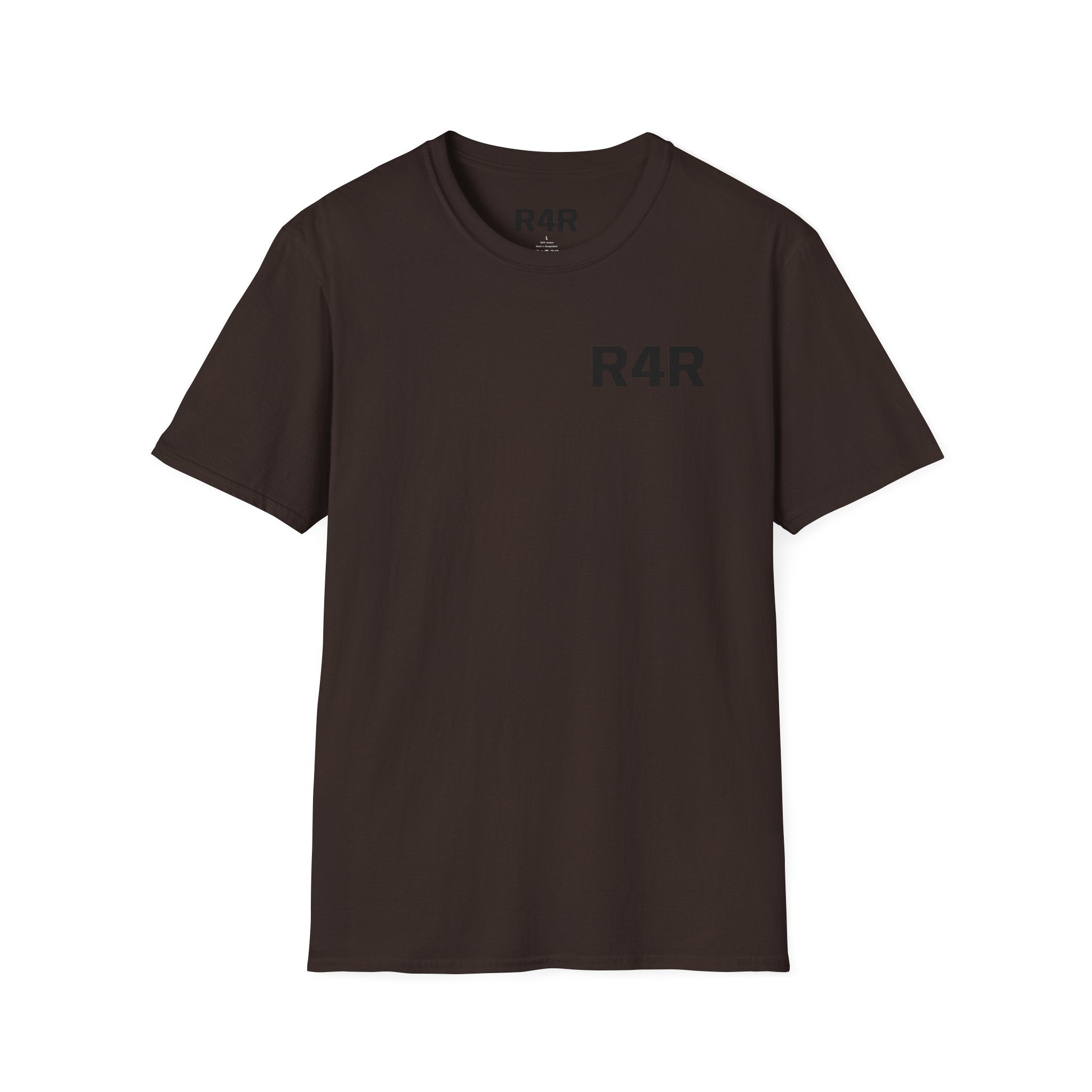 R4R Minimal Logo T-Shirt — Classic Chest Print Casual Tee