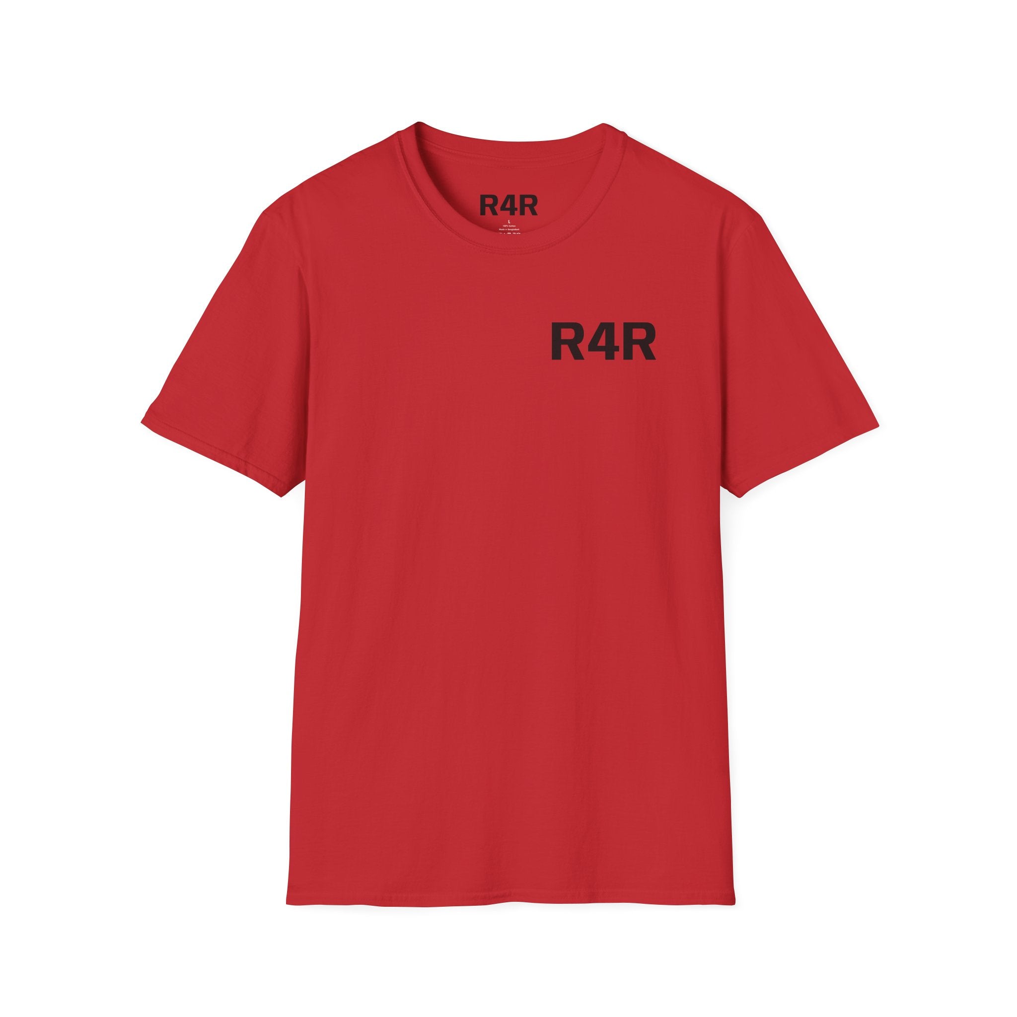 R4R Minimal Logo T-Shirt — Classic Chest Print Casual Tee
