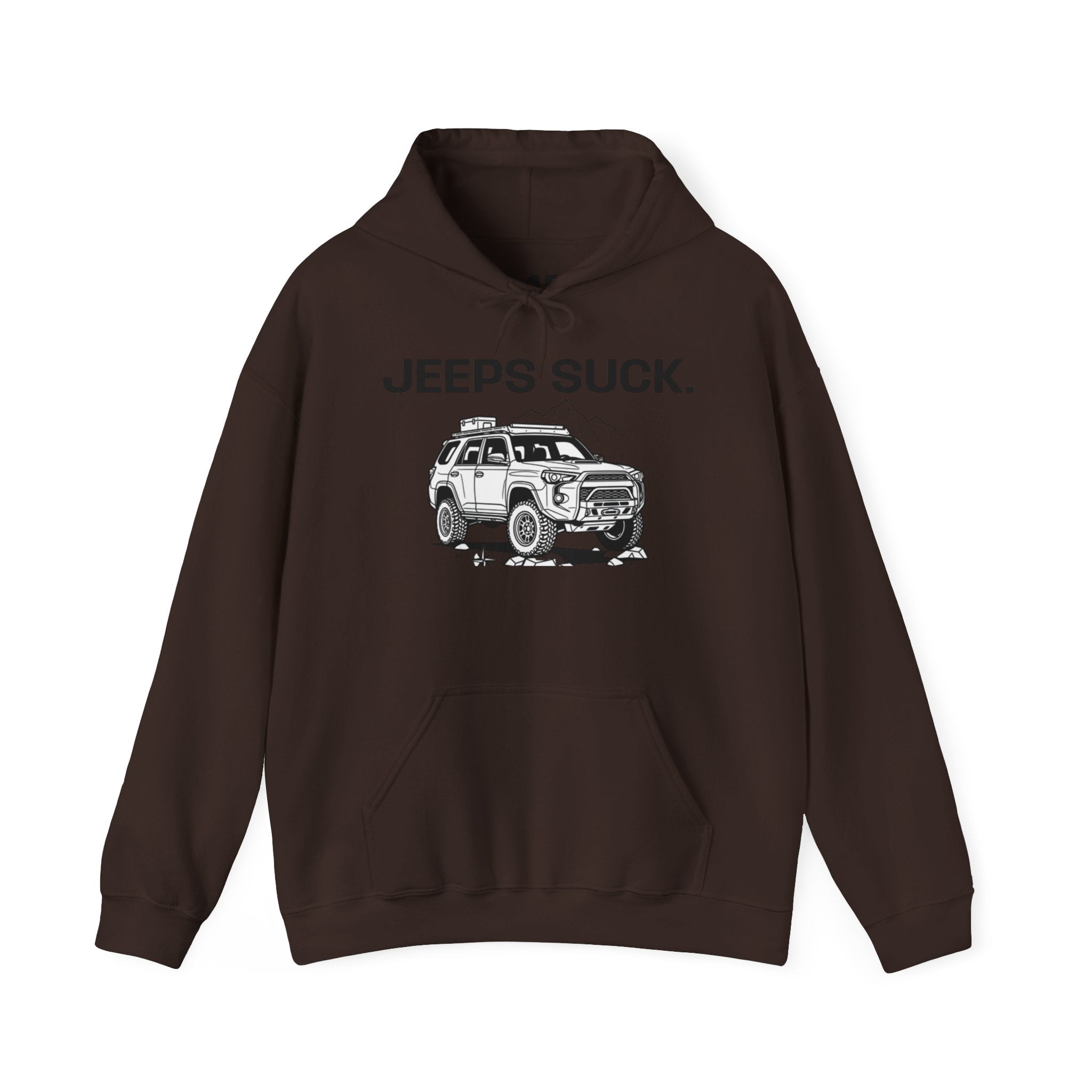 Hoodie - 'JEEPS SUCK' Off-Road Truck Graphic Pullover