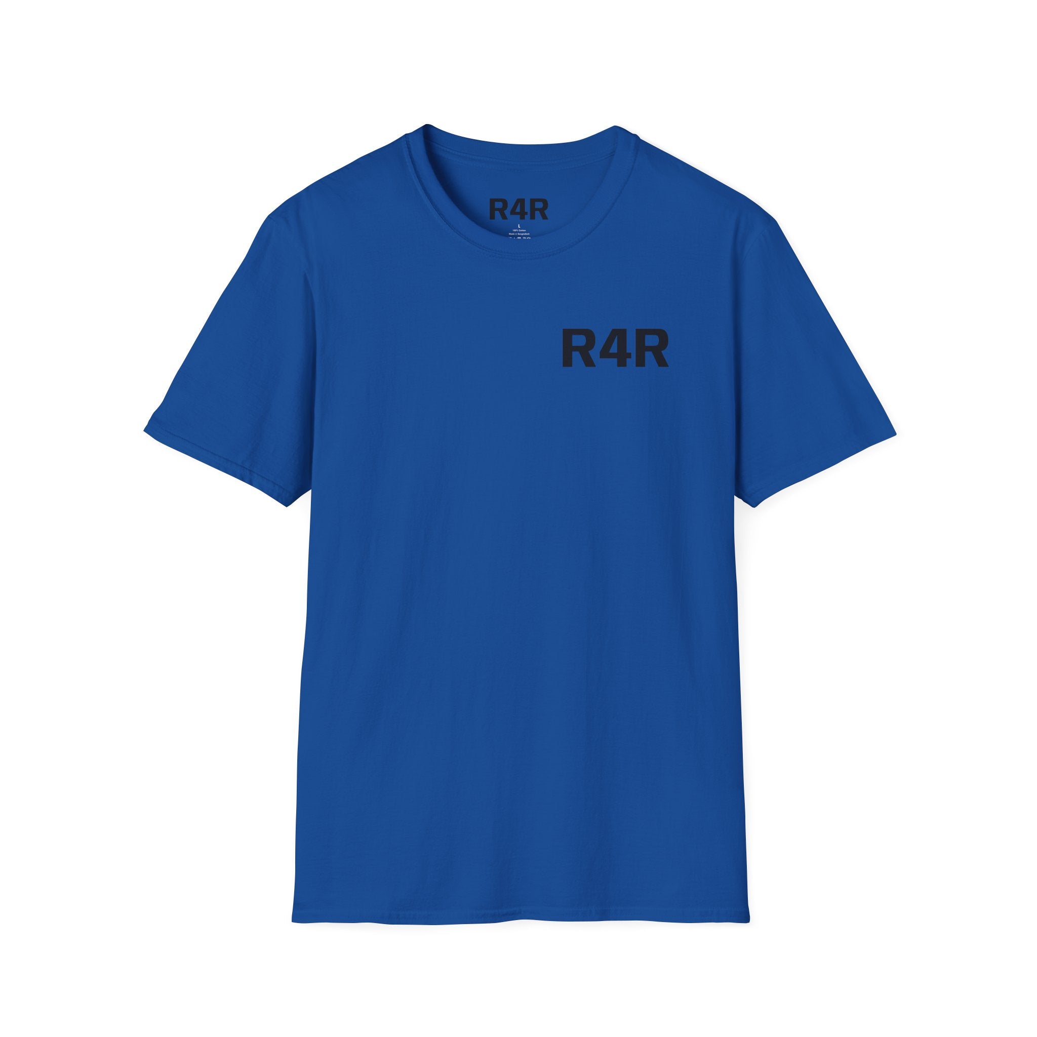 R4R Minimal Logo T-Shirt — Classic Chest Print Casual Tee