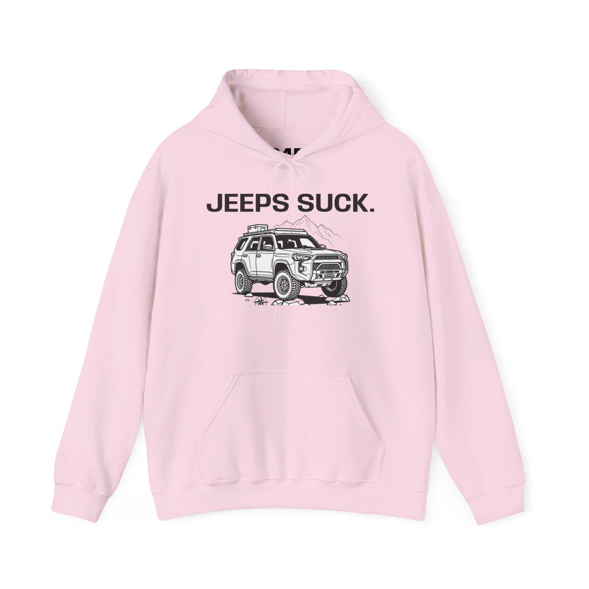 Hoodie - 'JEEPS SUCK' Off-Road Truck Graphic Pullover