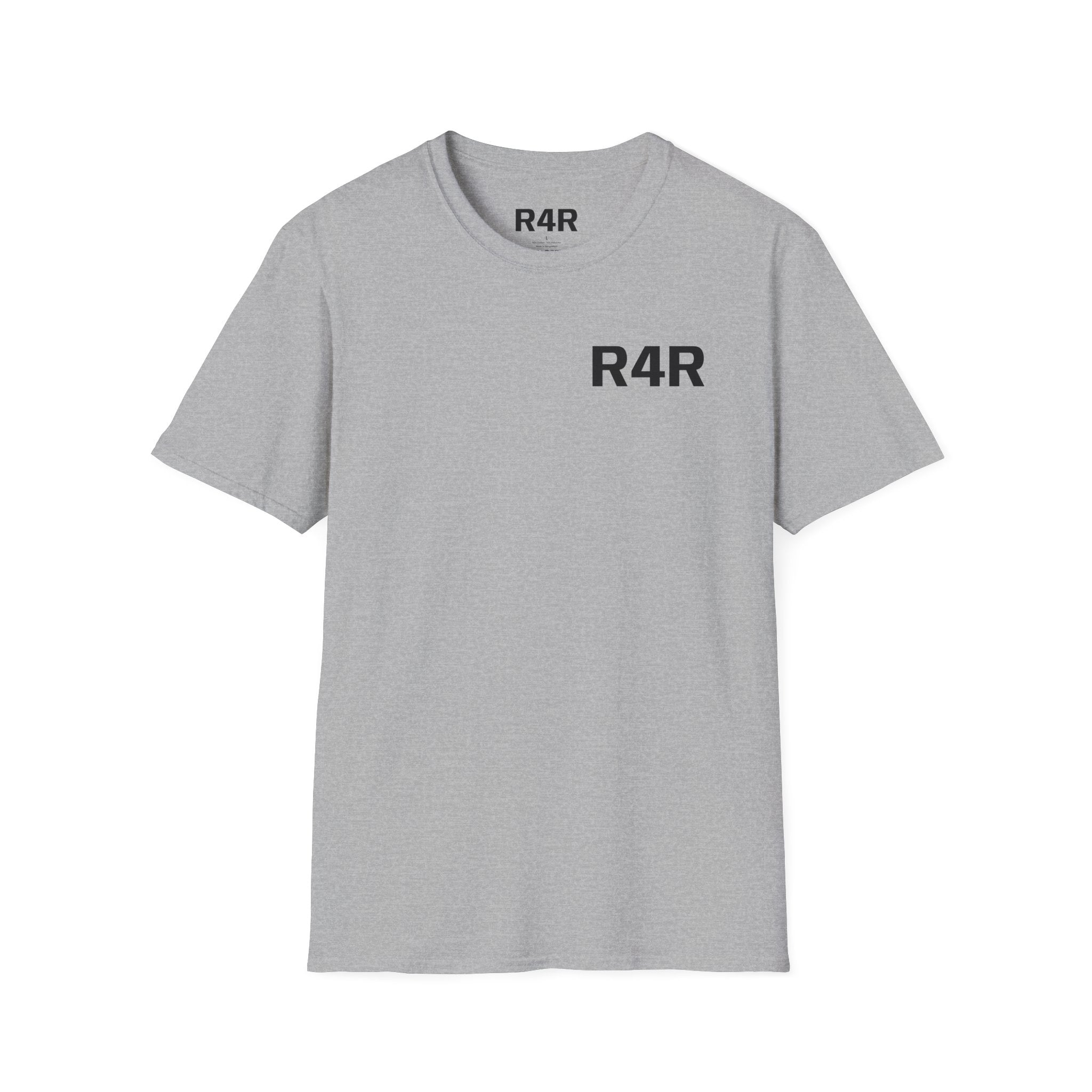 R4R Minimal Logo T-Shirt — Classic Chest Print Casual Tee