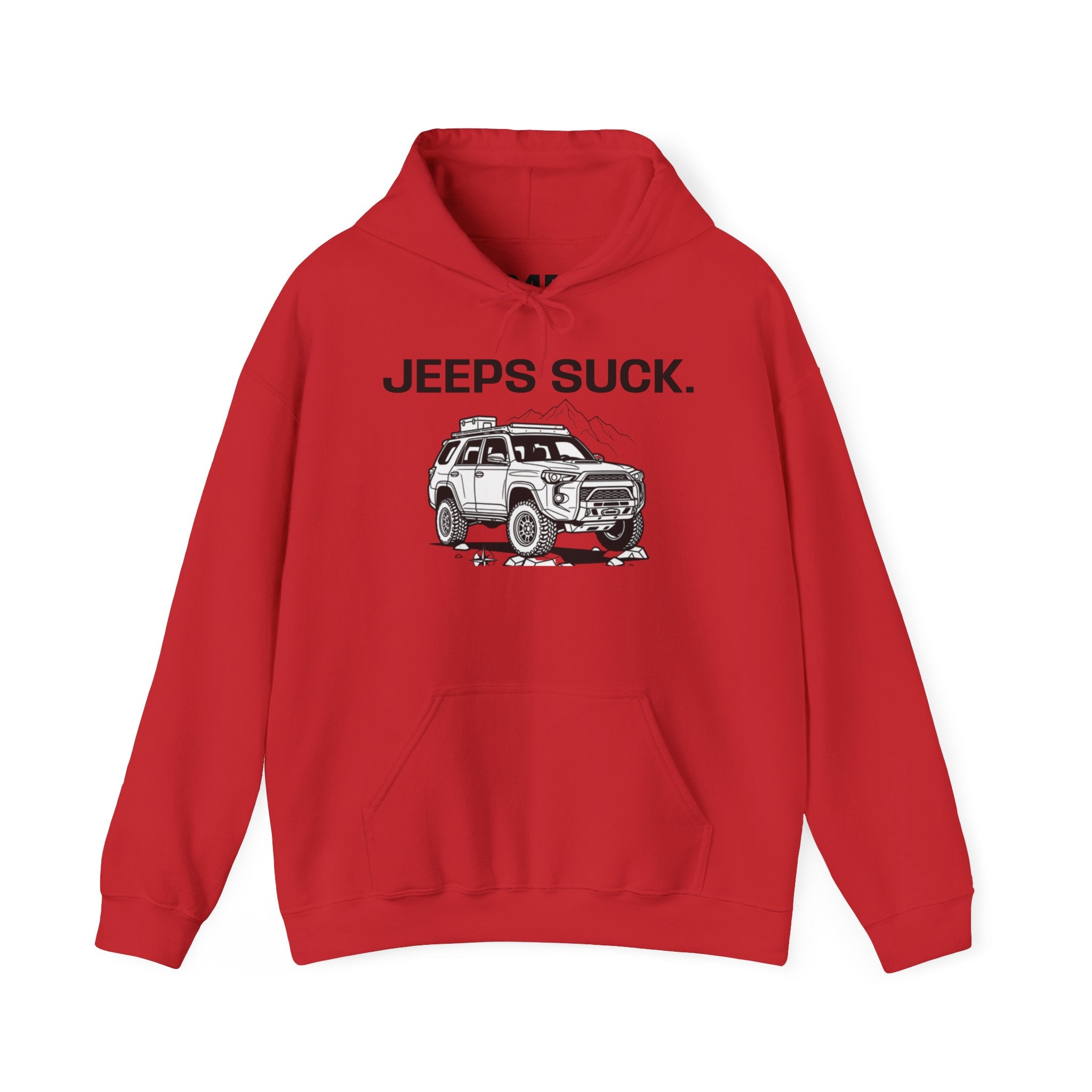 Hoodie - 'JEEPS SUCK' Off-Road Truck Graphic Pullover