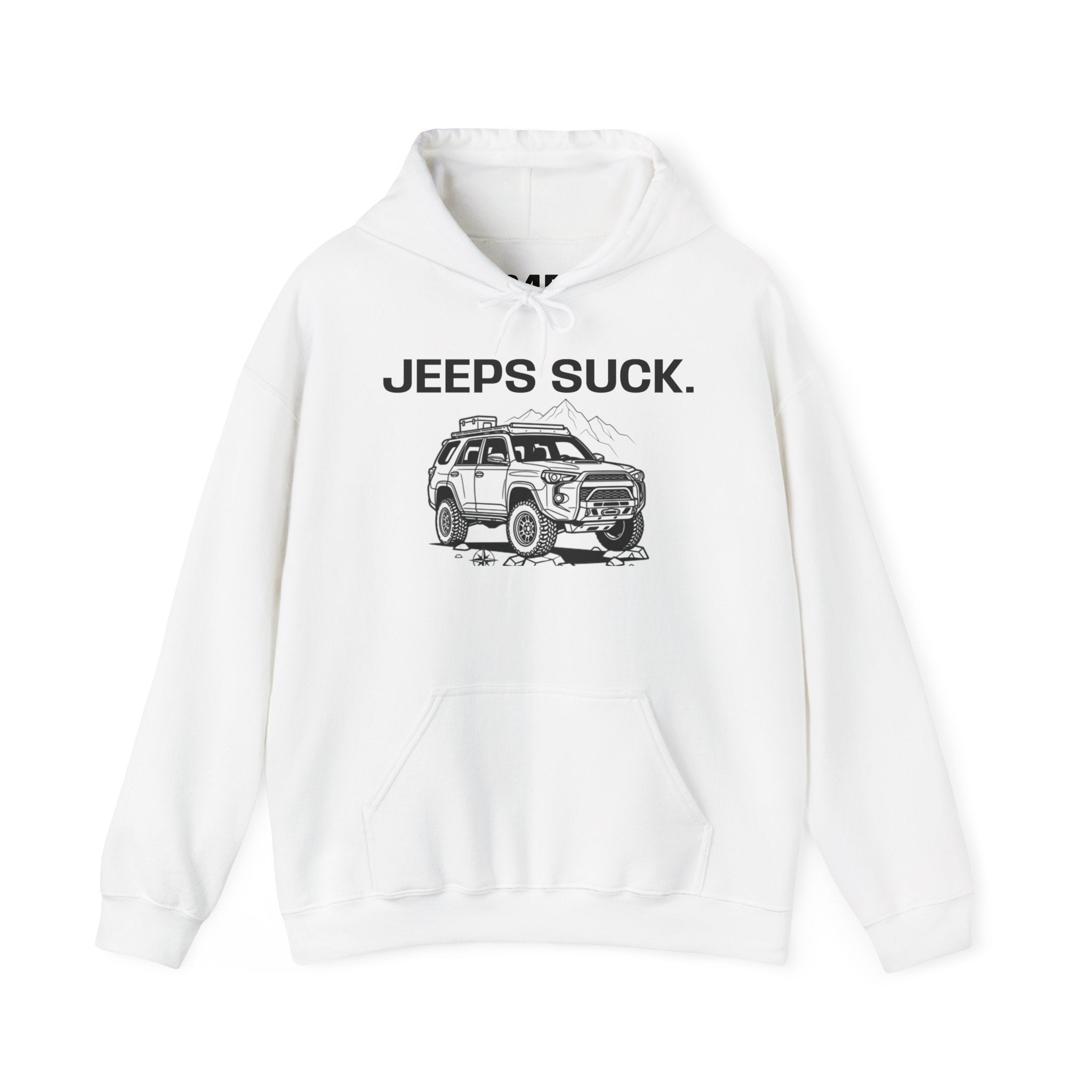 Hoodie - 'JEEPS SUCK' Off-Road Truck Graphic Pullover